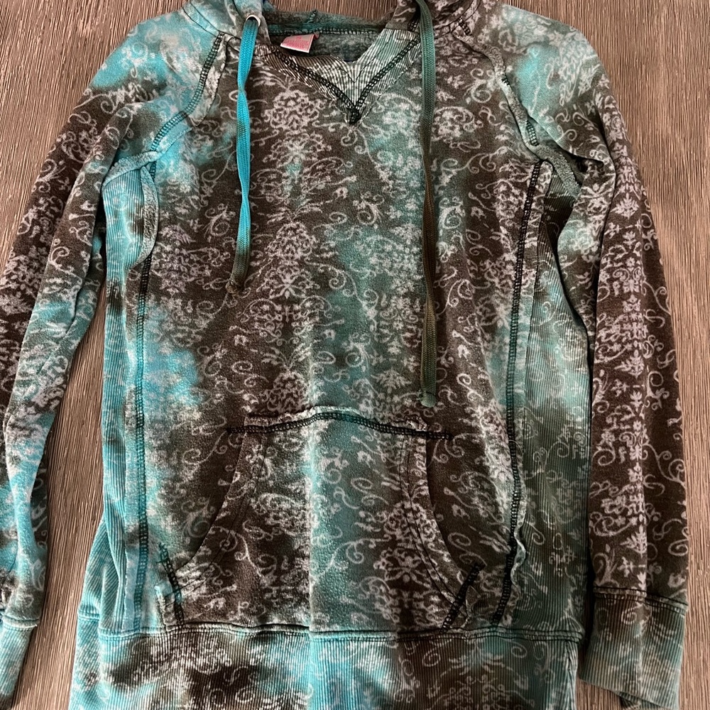 MV Sport Green and Teal Hoodie